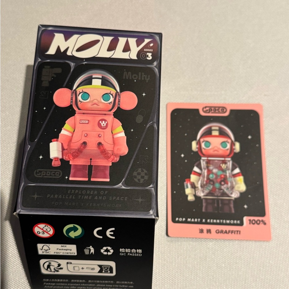 Pop Mart Molly figure Graffiti sealed‎ bag